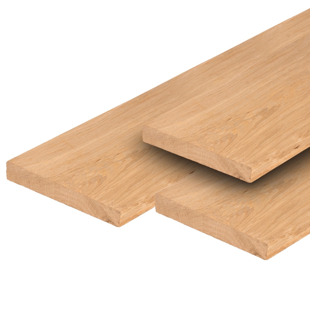 [HK001491] Eiken plank 2,0 x 20,0 ongedroogd, fijn bezaagd (300 cm)