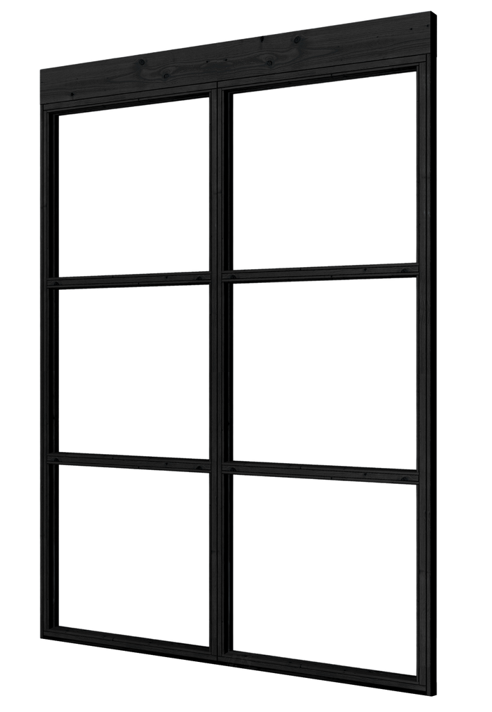 [HK001606] Vaste glaswand 2-delig (165.2 cm)