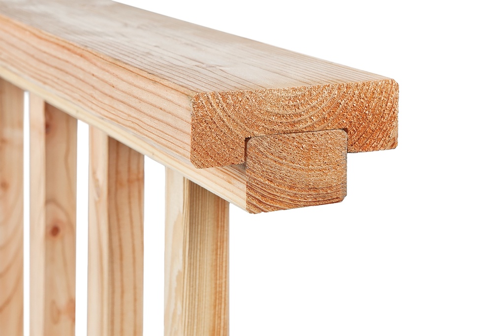 [HK001647] Douglas afdekkap 4,5 x 13,5 x 280 cm, gedroogd, geschaafd