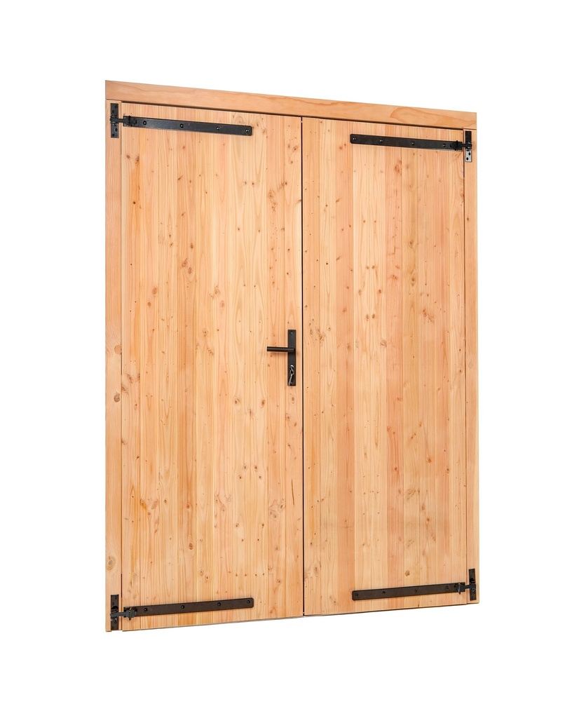 [HK001650] Douglas dubbele dichte deur B1850xH2050mm buitenmaat, linksdraaiend