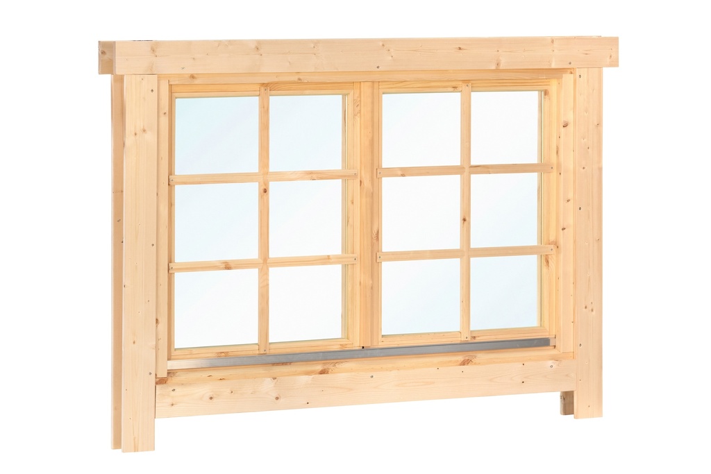 [HK001660] Draai- /kiepraam dubbel L3 vuren 153 x 105,1 cm