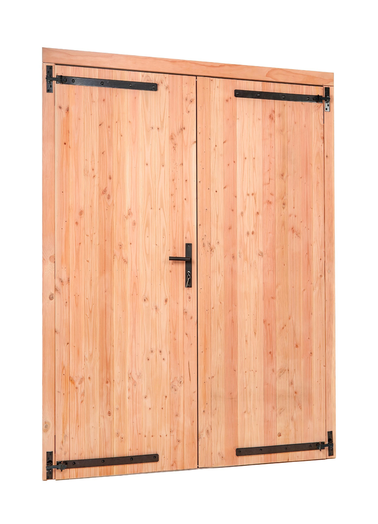 [HK001748] Red Class Wood dubbele dichte deur Dubbele deur B1850 x H2050 mm buitenmaat