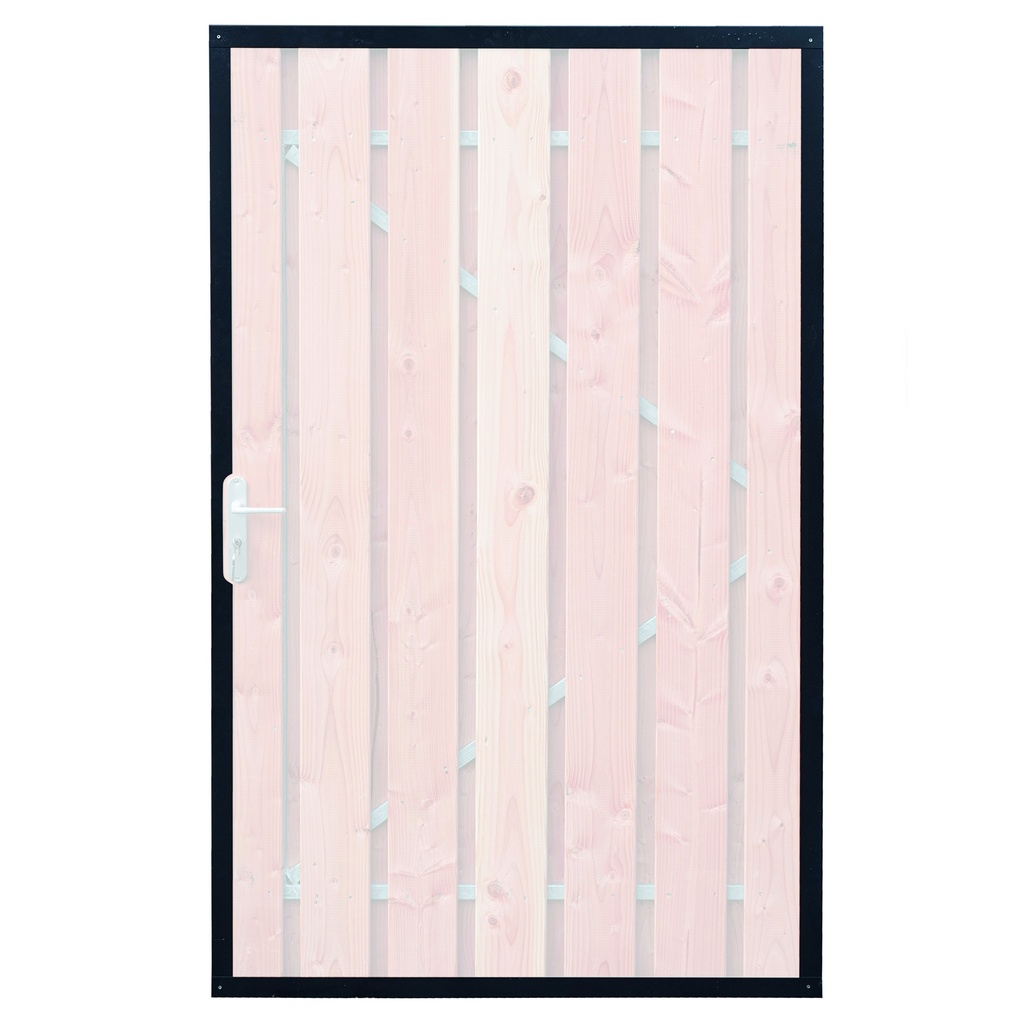 [HK001796] Stalen omranding voor tuindeur antraciet geschikt voor breedtes 130, 140, 150 cm