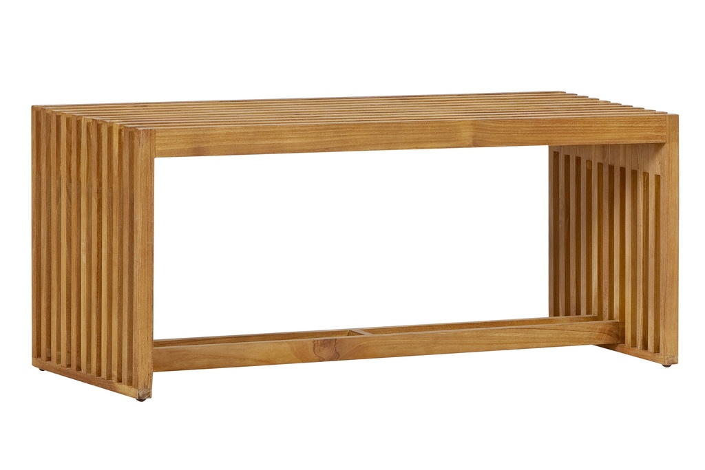 [HK001804] Teak loungeset Riverside bijzet bankje excl. kussens