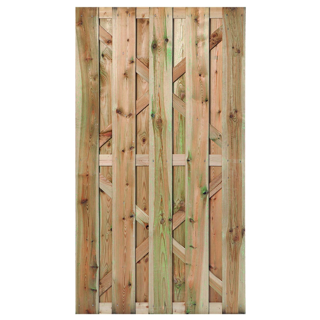 [HK001823] Tuindeur Hoogeveen grenen groen geïmpregneerd 180 x 100 cm